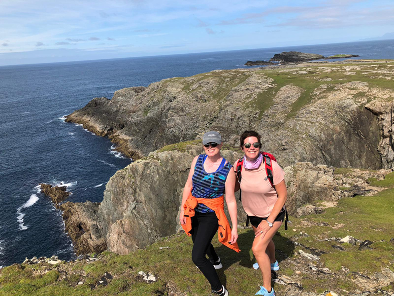 Roz and Linda on Inisbofin