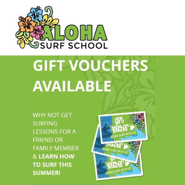 Aloha Surf School Gift Cards